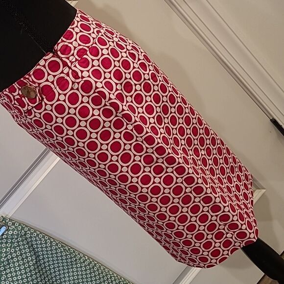 Ann Taylor petites sz 4P geometric print  skirt - Picture 2 of 9